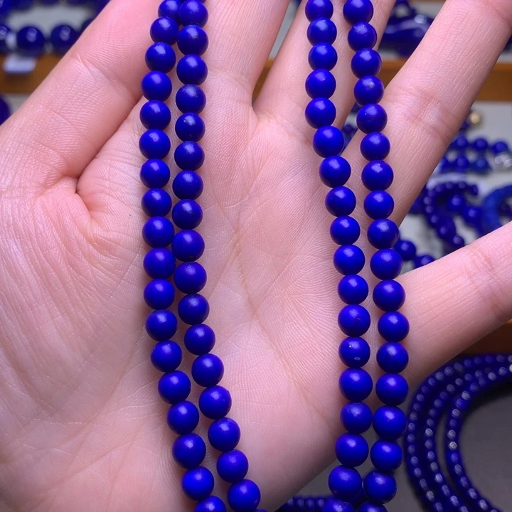 青金石手链未镶嵌5.6mm柔光2826