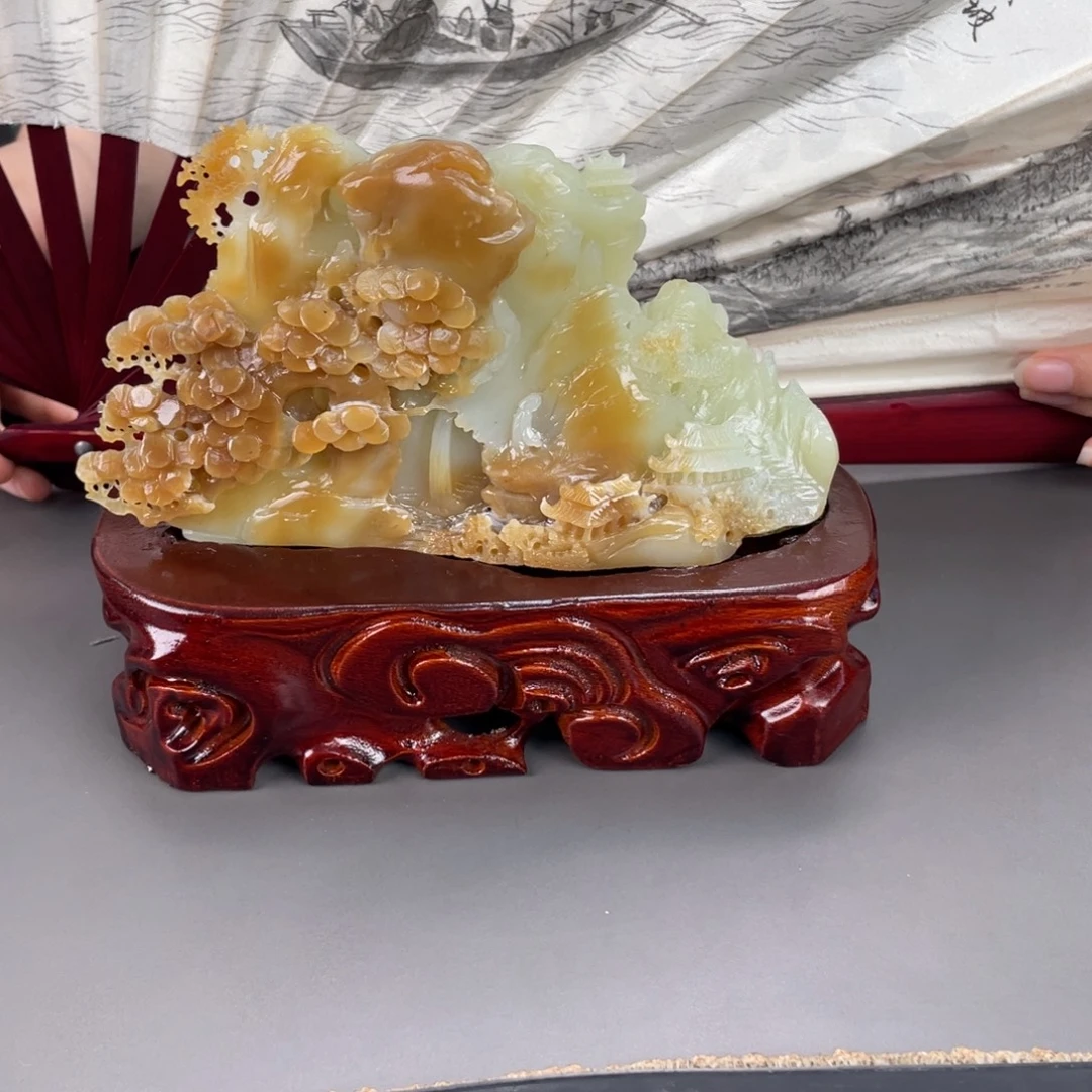 和田玉未镶嵌摆件