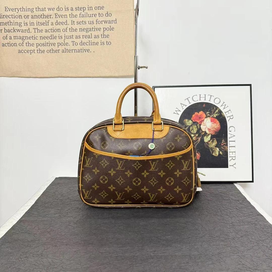 95新 LouisVuitton/路易威登 小号老花珍妮包/单肩包手提包斜挎包