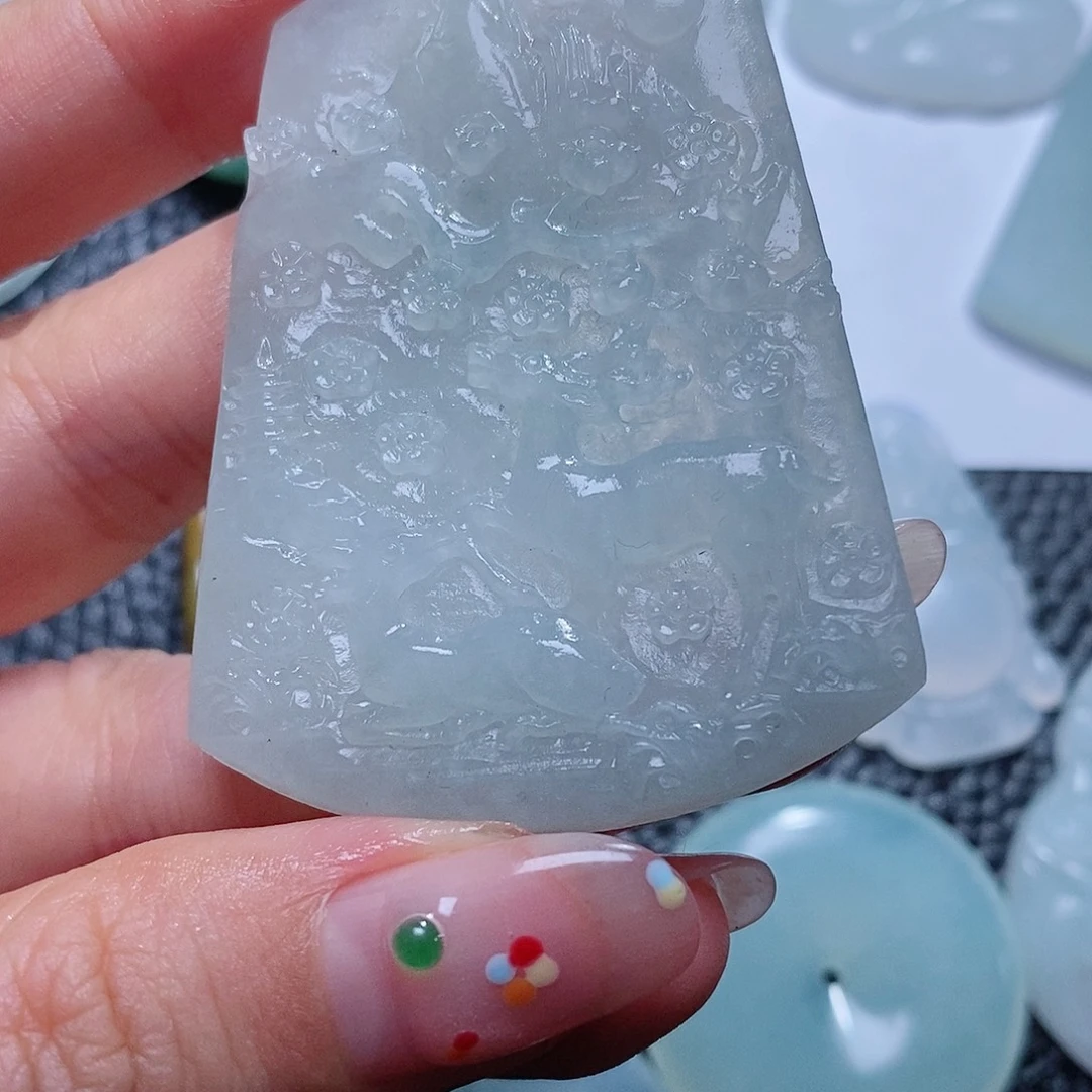 定制翡翠未镶嵌毛货付款后联系客服确认抛光