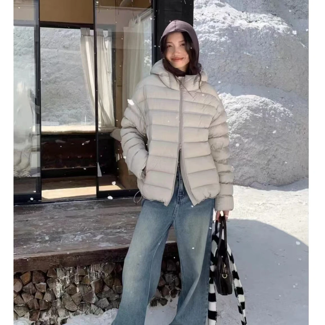 新款国标连帽羽绒90白鸭绒25151