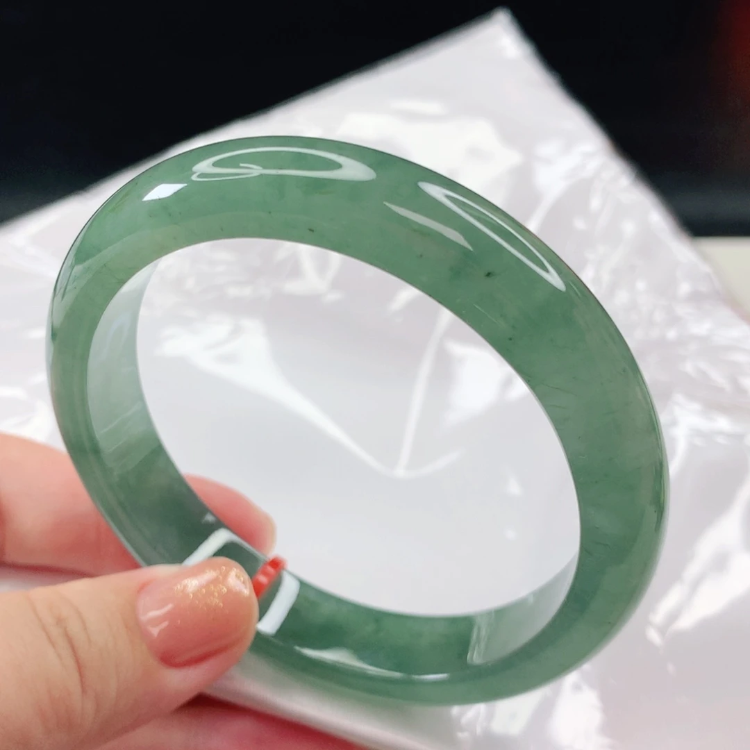 翡翠手镯未镶嵌-正圈58.4