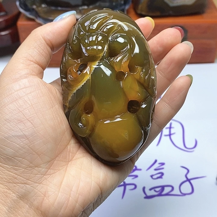 玛瑙/玉髓手把未镶嵌用****7
