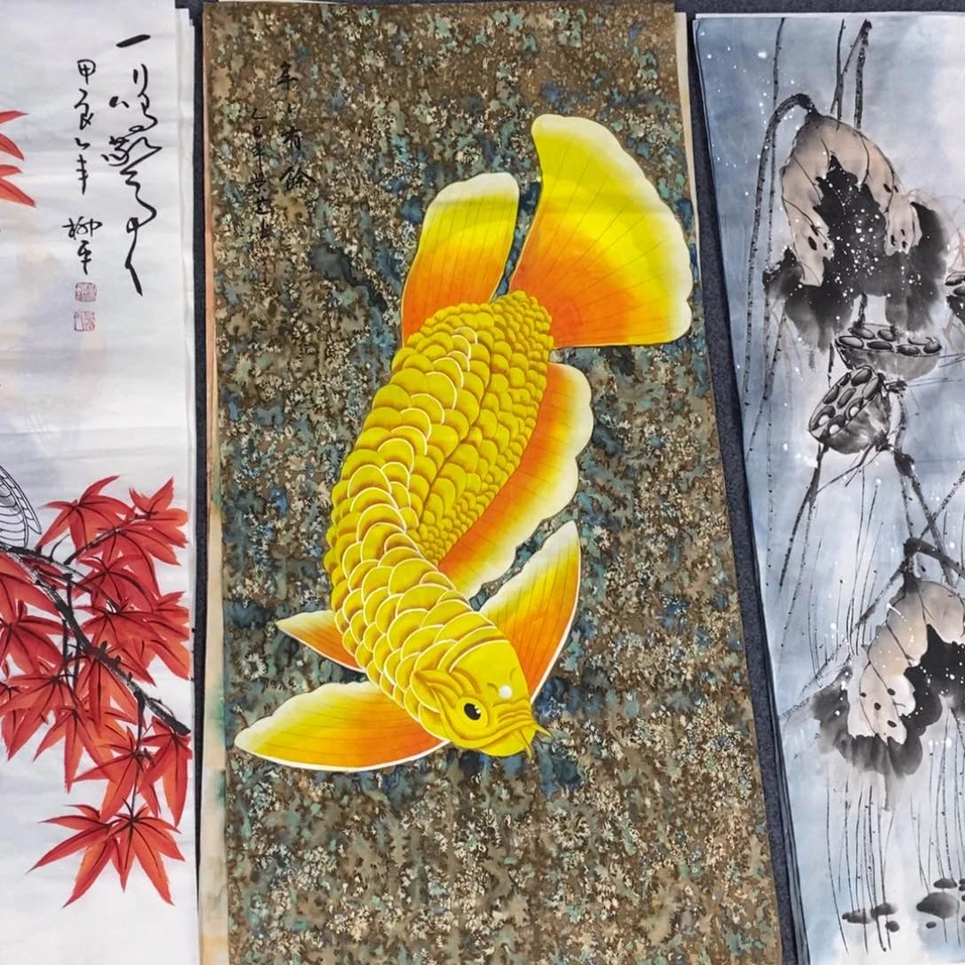 国画尺寸100✖️50三尺手绘画