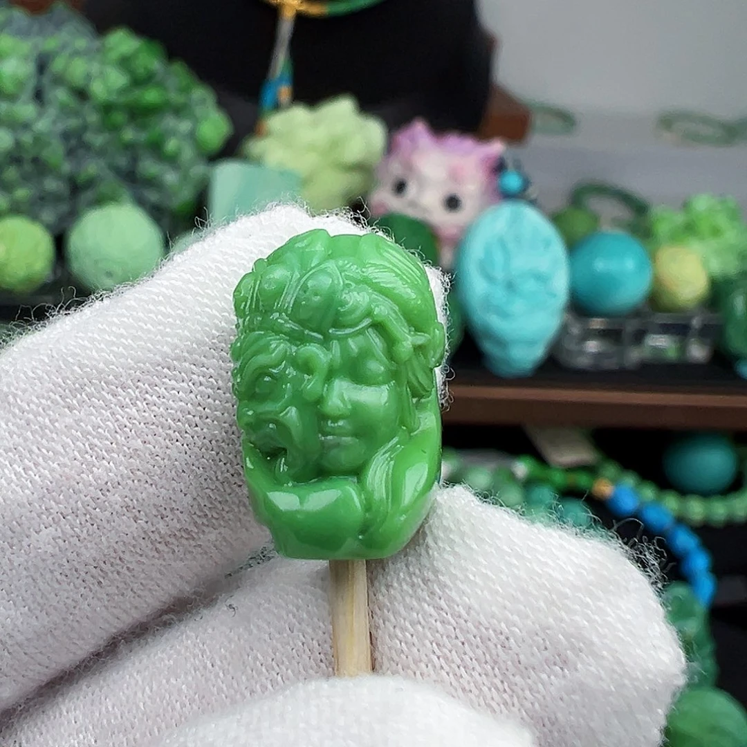 绿松石未镶嵌绿松石主播璐璐