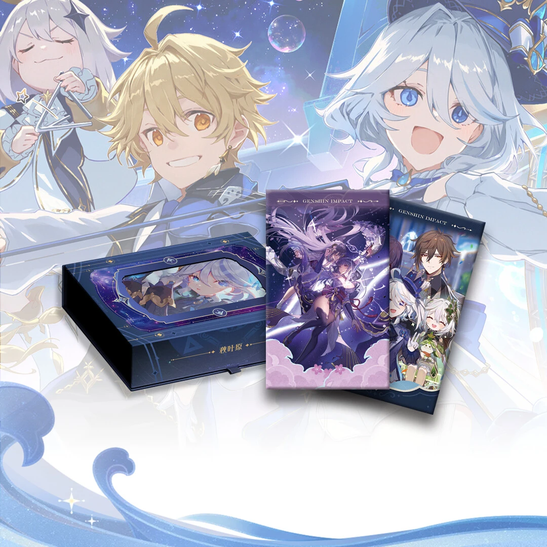 仓鼠【拆包】秋叶原 三川游艺原神同人国创第一弹收藏色纸盲盒