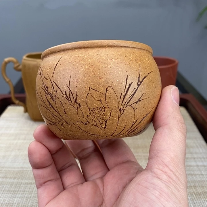 紫砂茶杯宜兴紫砂主人杯