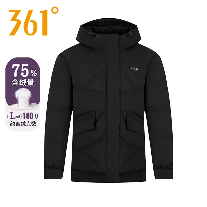 361°短羽绒服女2025年冬季新款鸭绒连帽加厚保暖外套运动舒适上
