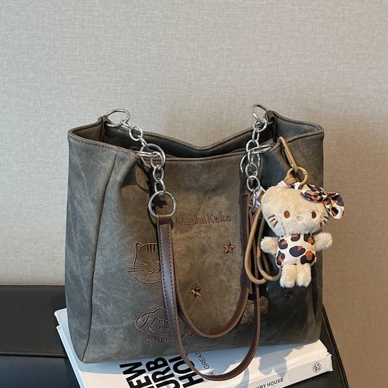 高级感小众设计包包女夏托特包2025新款单肩手提大容量上班通勤包