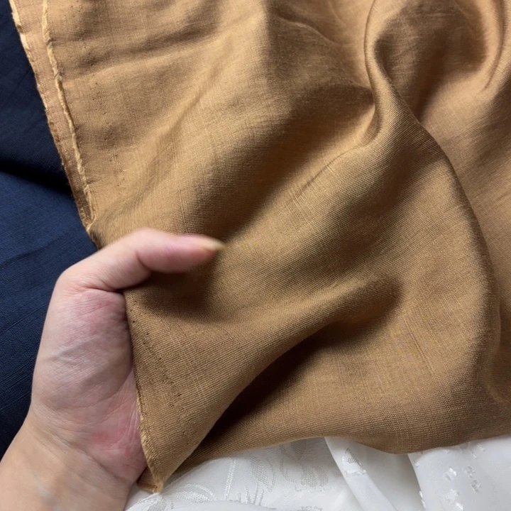 混纺棉卡其色2米。