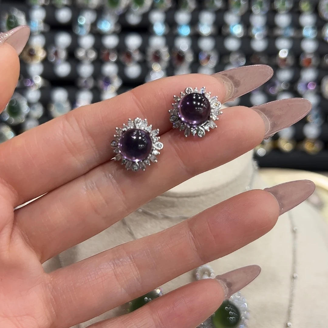 银S925镶嵌颈饰紫晶馒****卷