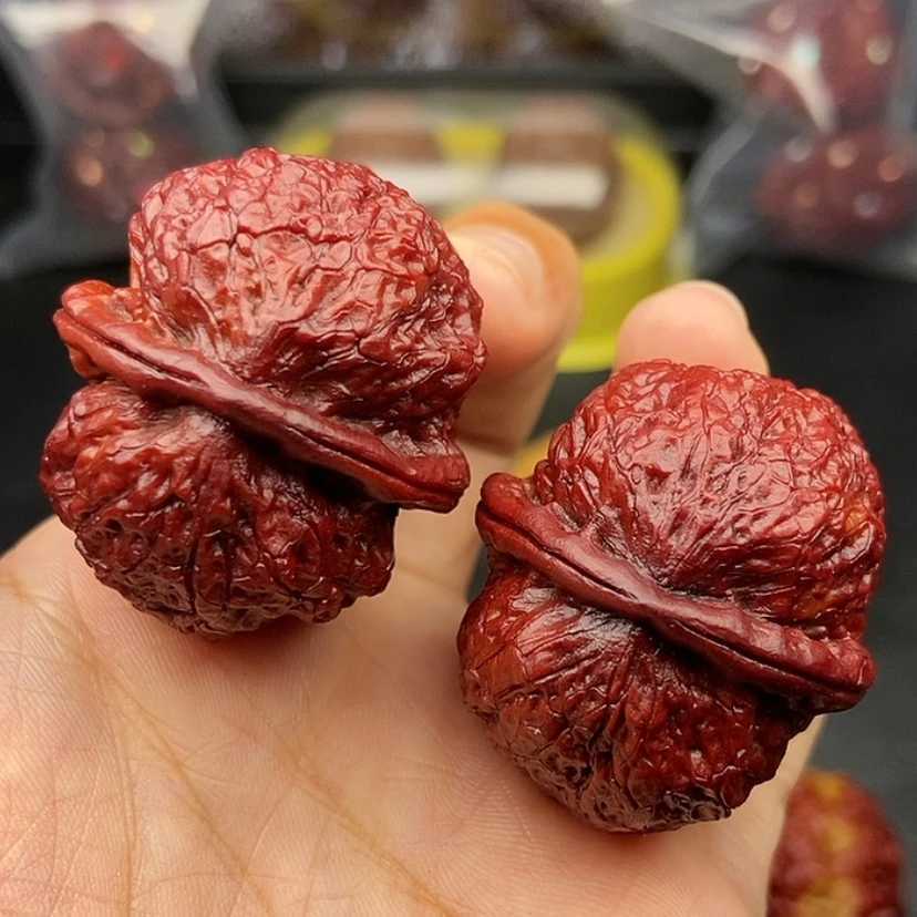 【闪购商品】把件文玩核桃38尺饕餮金蟾
