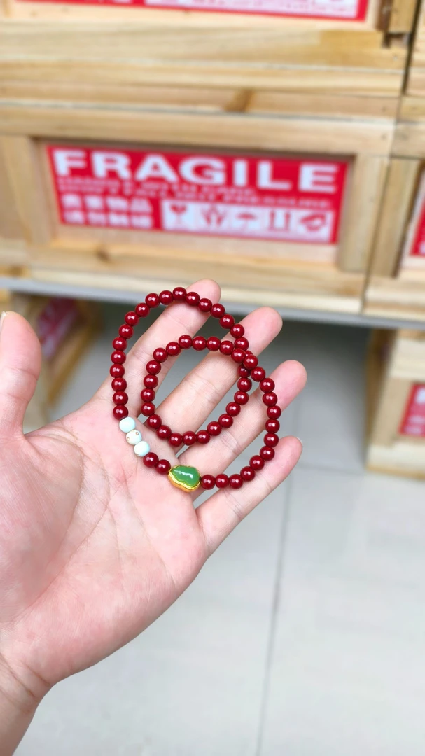 含辰砂工艺品含辰砂工艺S0999朱砂多圈手串无礼盒
