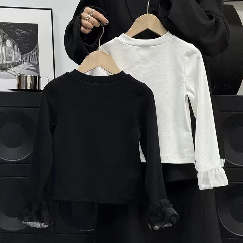 1118-3-2长袖花边面膜T恤