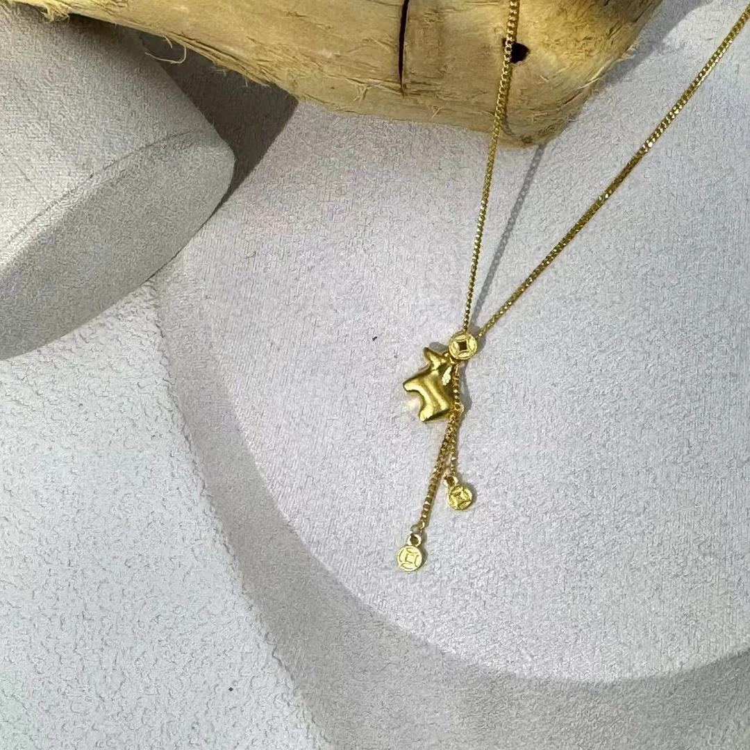 【北臣黄金】马上有钱套链足金999时尚款式水贝礼物送妈妈送女友