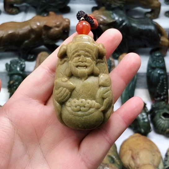 岫岩河磨玉（透闪石质玉）把件未镶嵌大*