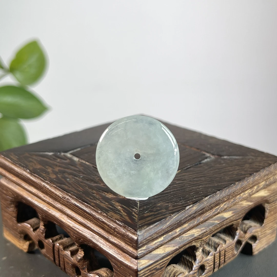 JTB09-013 天然翡翠缅甸A货 平安扣