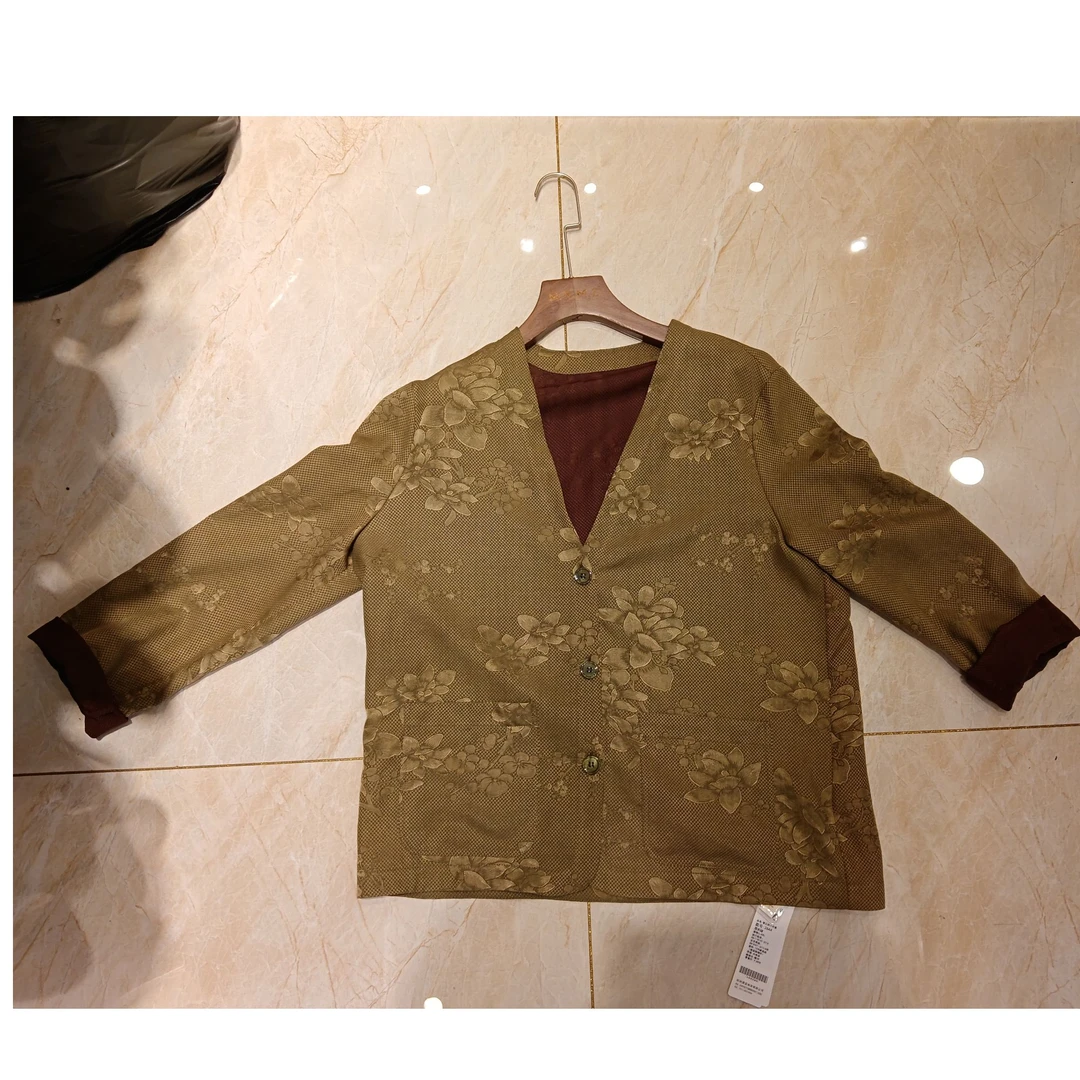 芹 新中式风  2644  香云纱小外套