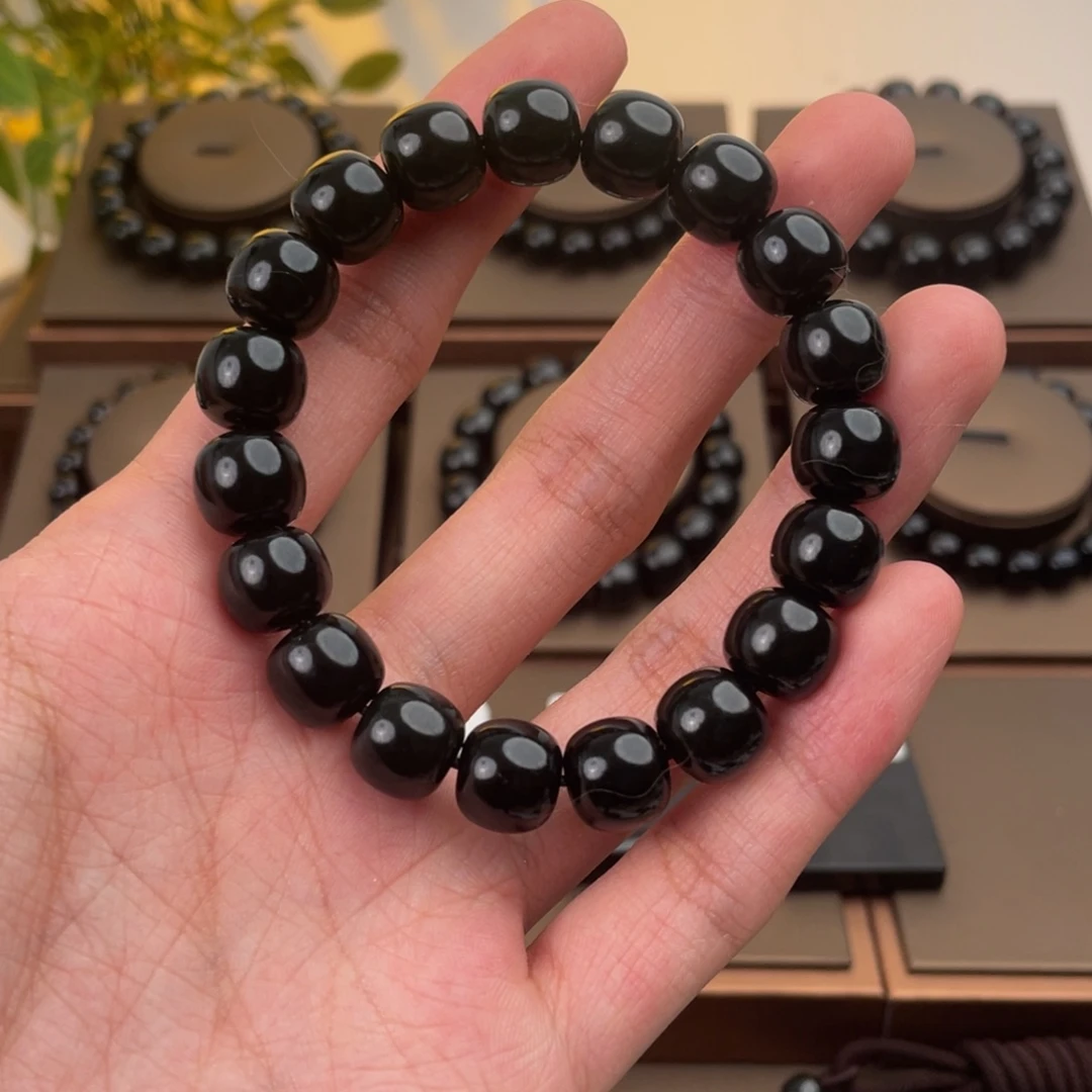 和田玉未镶嵌手链塔青