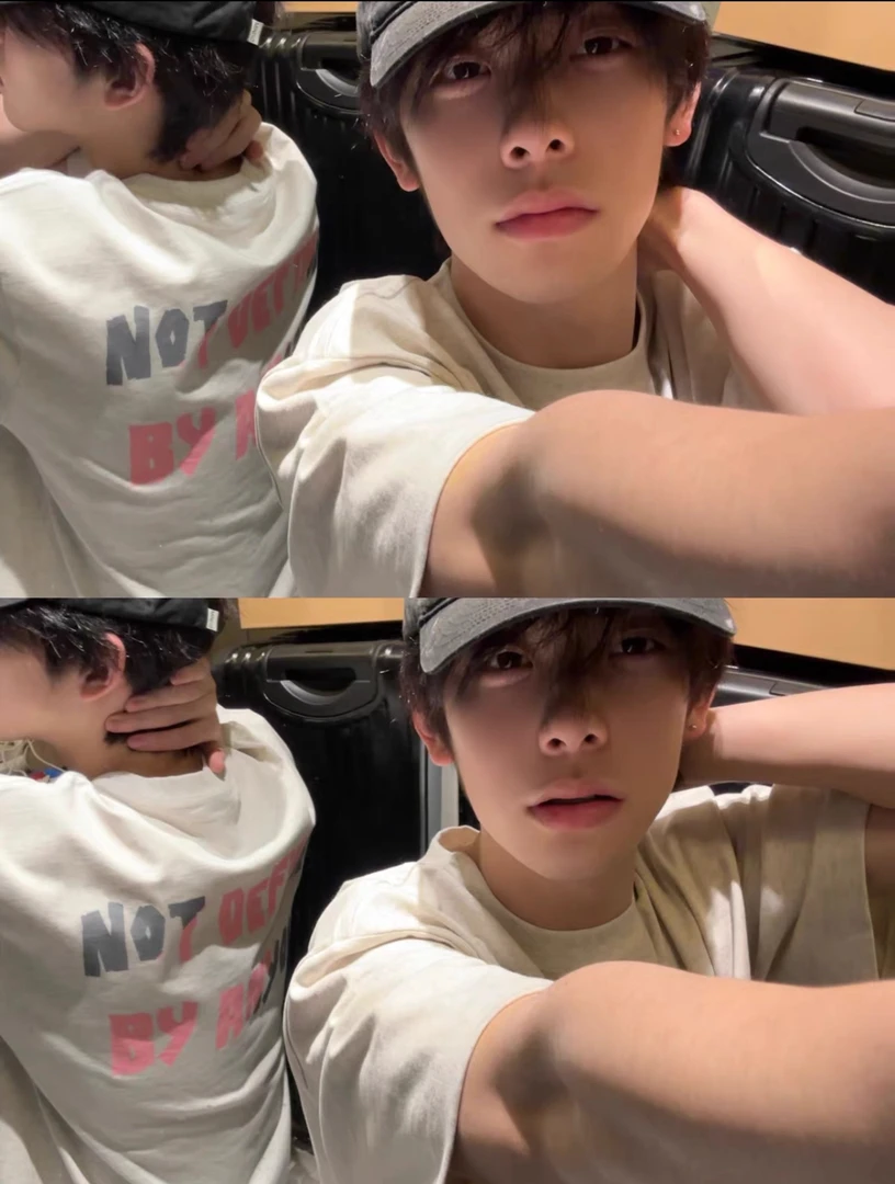 C10#国潮正品！断码浮力！潮高街手写标语印花圆领五分袖短袖T恤