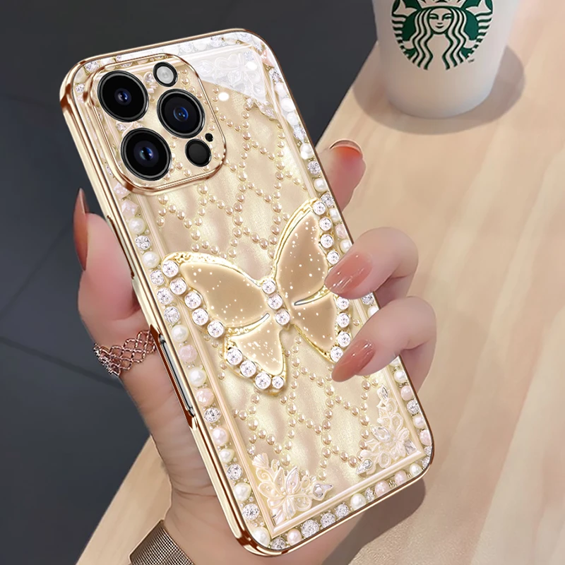 蝶影适用苹果16pro手机壳iPhone15promax高颜值新款全包防摔ins女