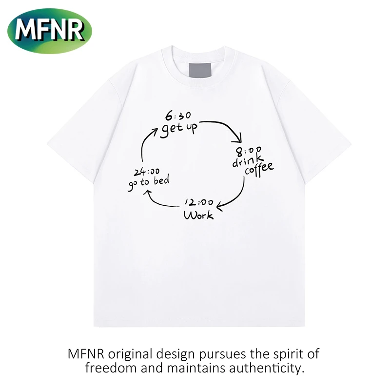 夏季重磅纯棉印花短袖T恤男女潮牌设计感百搭宽松半袖情侣装上衣