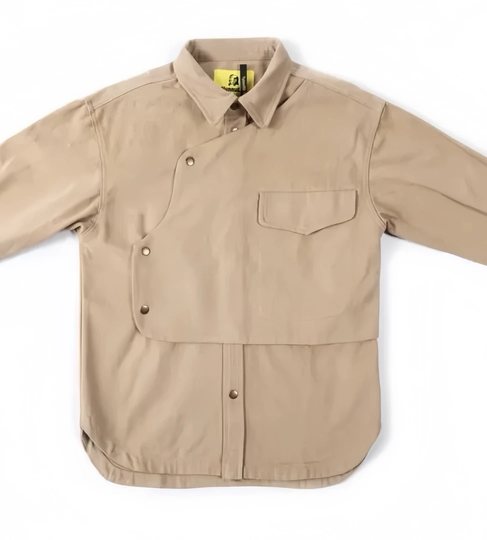 蒙古元素工装牛仔衬衫上衣 男女同款