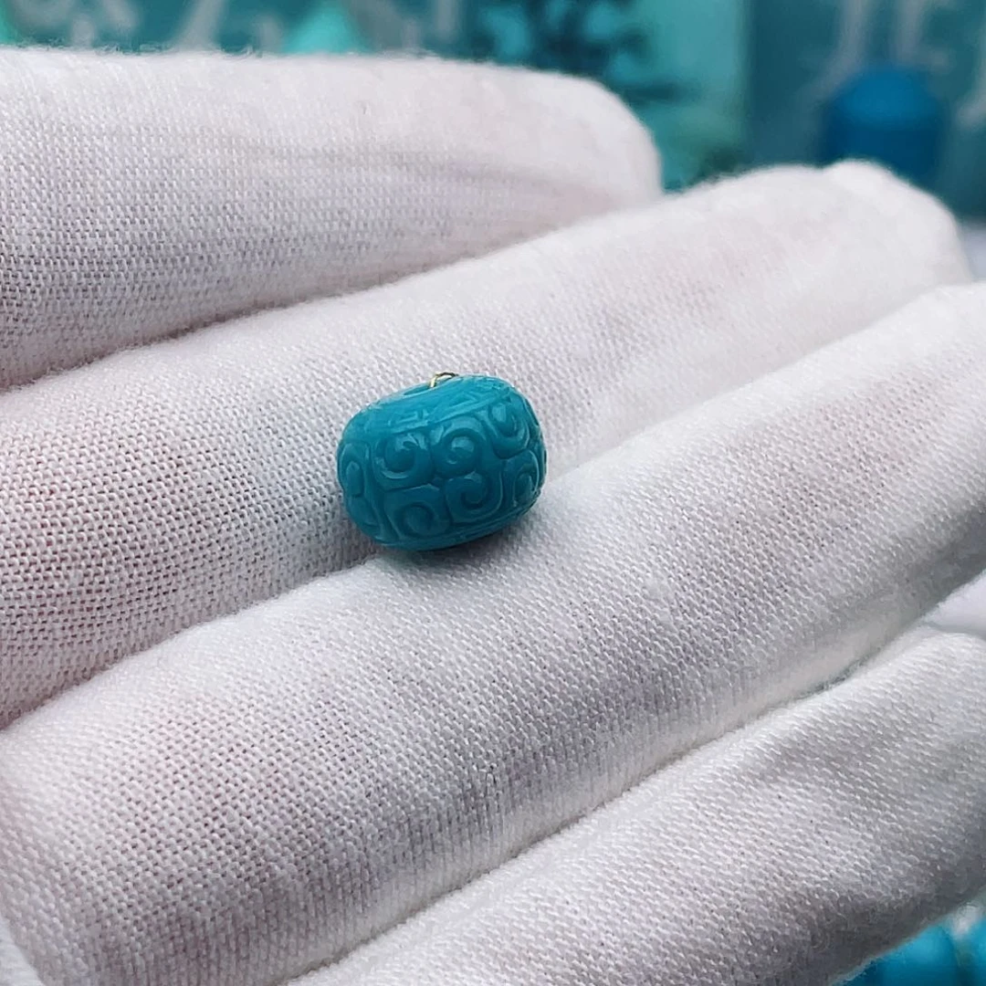 未镶嵌绿松石10.7m m