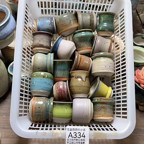 紫砂花盆334微瑕品口径3到4左右