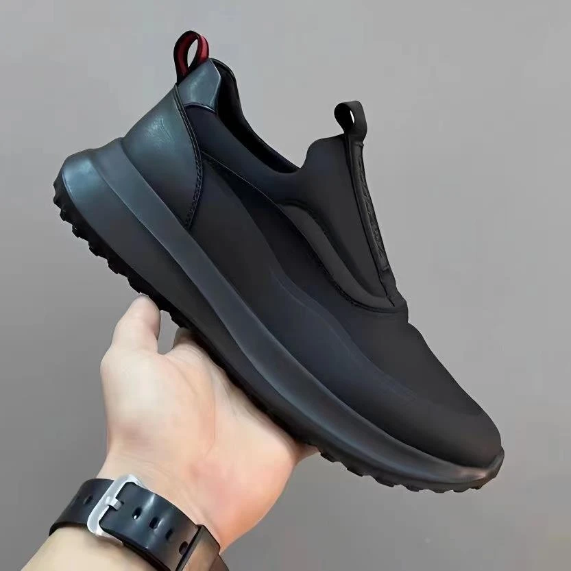 商务休闲皮鞋春季套脚黑色乐福鞋豆豆鞋透气青年驾车百搭欧洲站