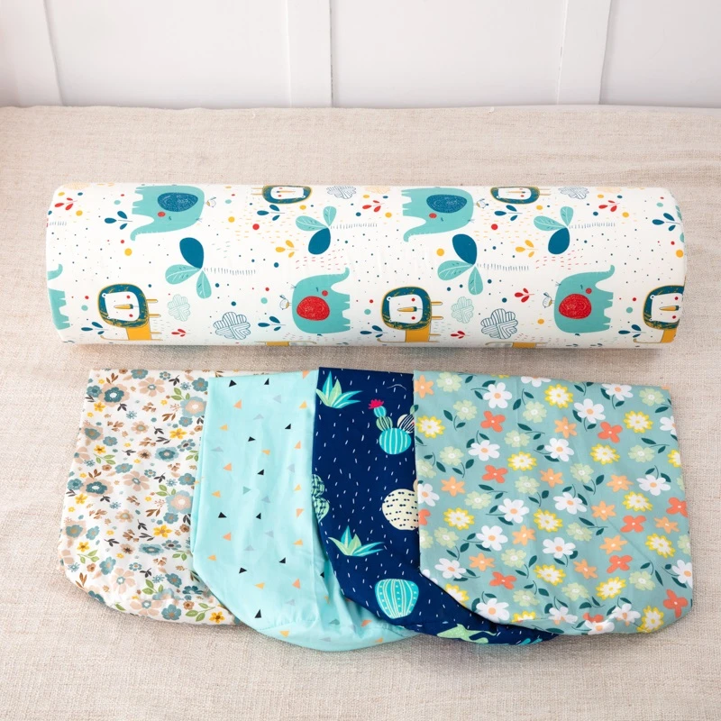 纯棉抱枕套糖果枕全棉外套不含芯圆柱形长条睡觉枕头套靠垫腰枕套