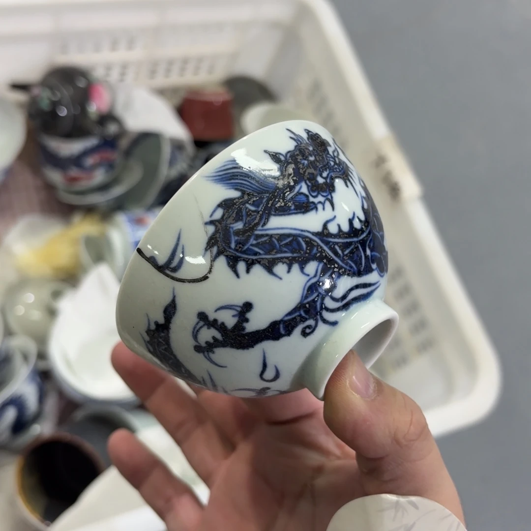 瓷杯子瓷言所老曹甄选大瑕疵