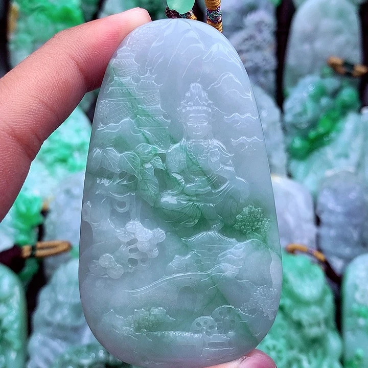 翡翠未镶嵌吊坠(不含链)