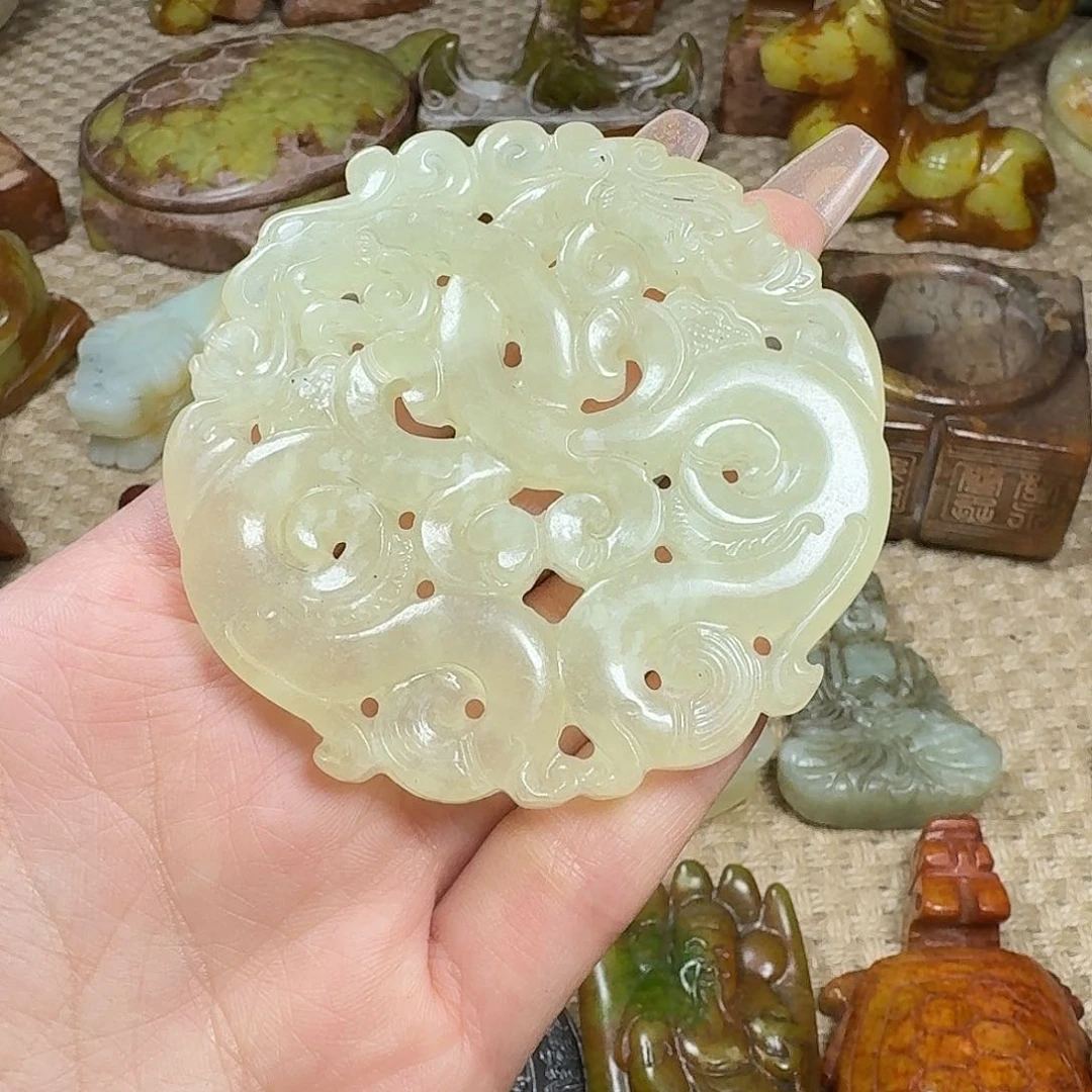 白玉菩提吊坠挂件