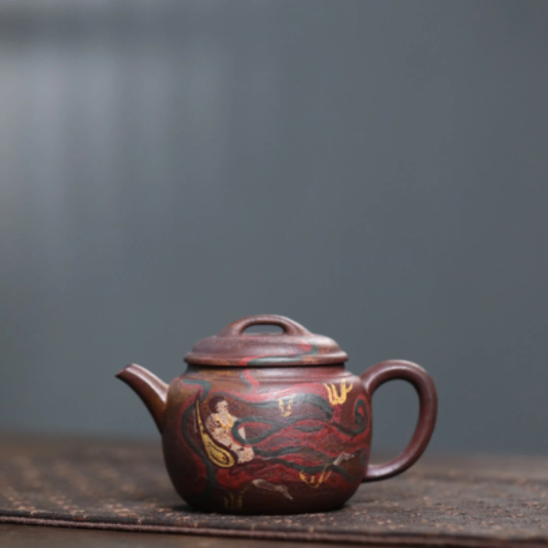 佳作鉴赏敦煌·飞天 作者：张强 紫泥 170cc