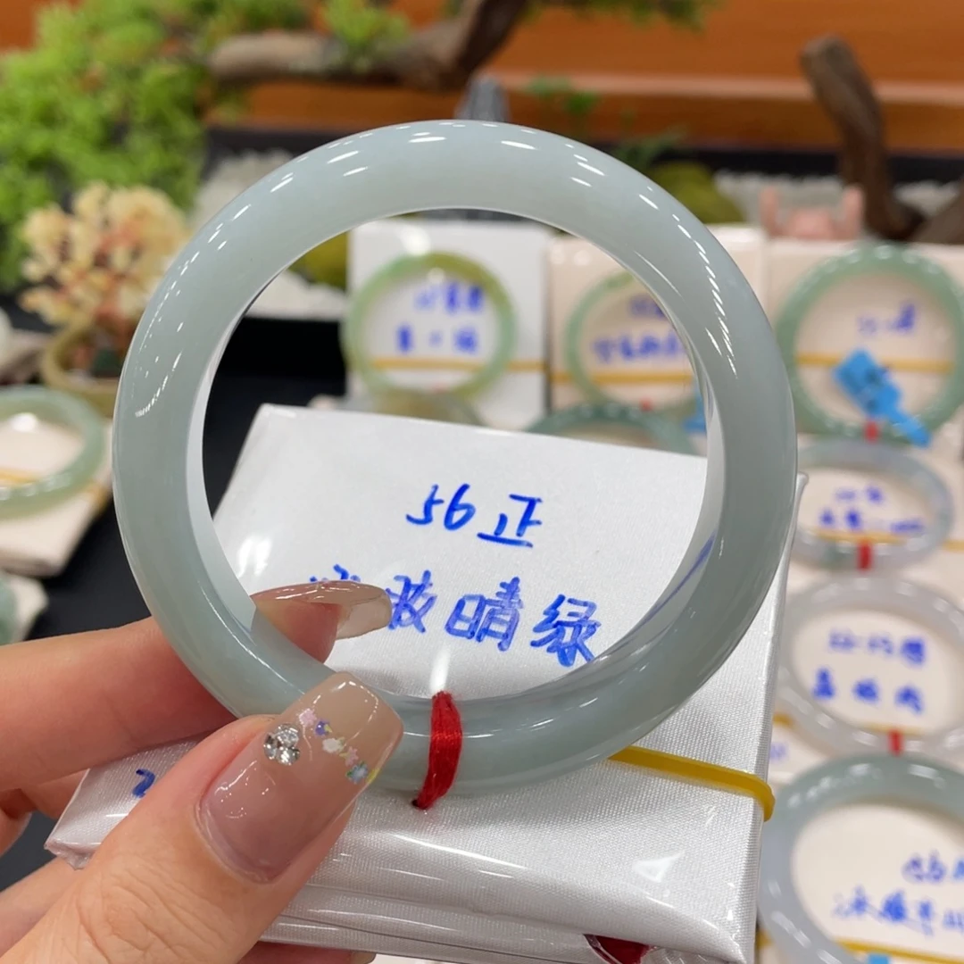 未镶嵌手镯翡翠天然缅甸翡翠A货手镯 66