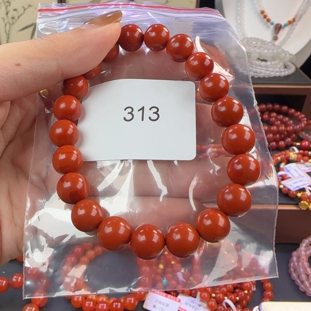 南红玛瑙未镶嵌手链