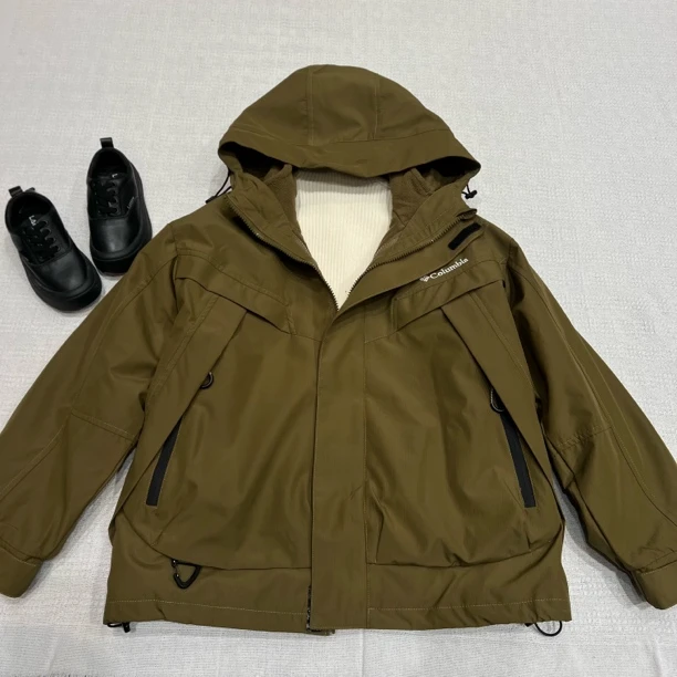 24128高端潮流时尚百搭休闲可脱卸冲锋衣休闲外套D