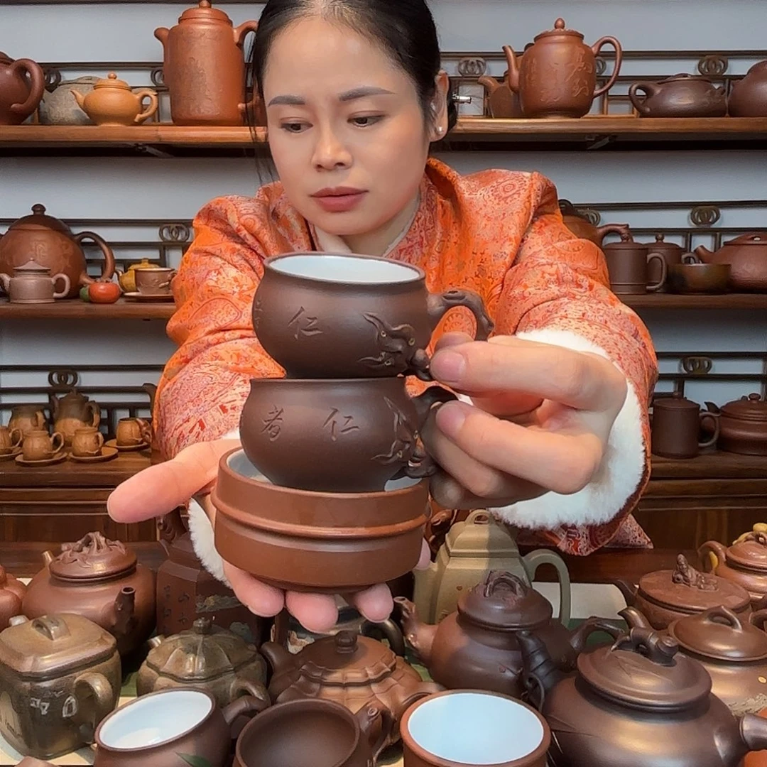 厦***福茶杯紫砂紫砂杯三杯