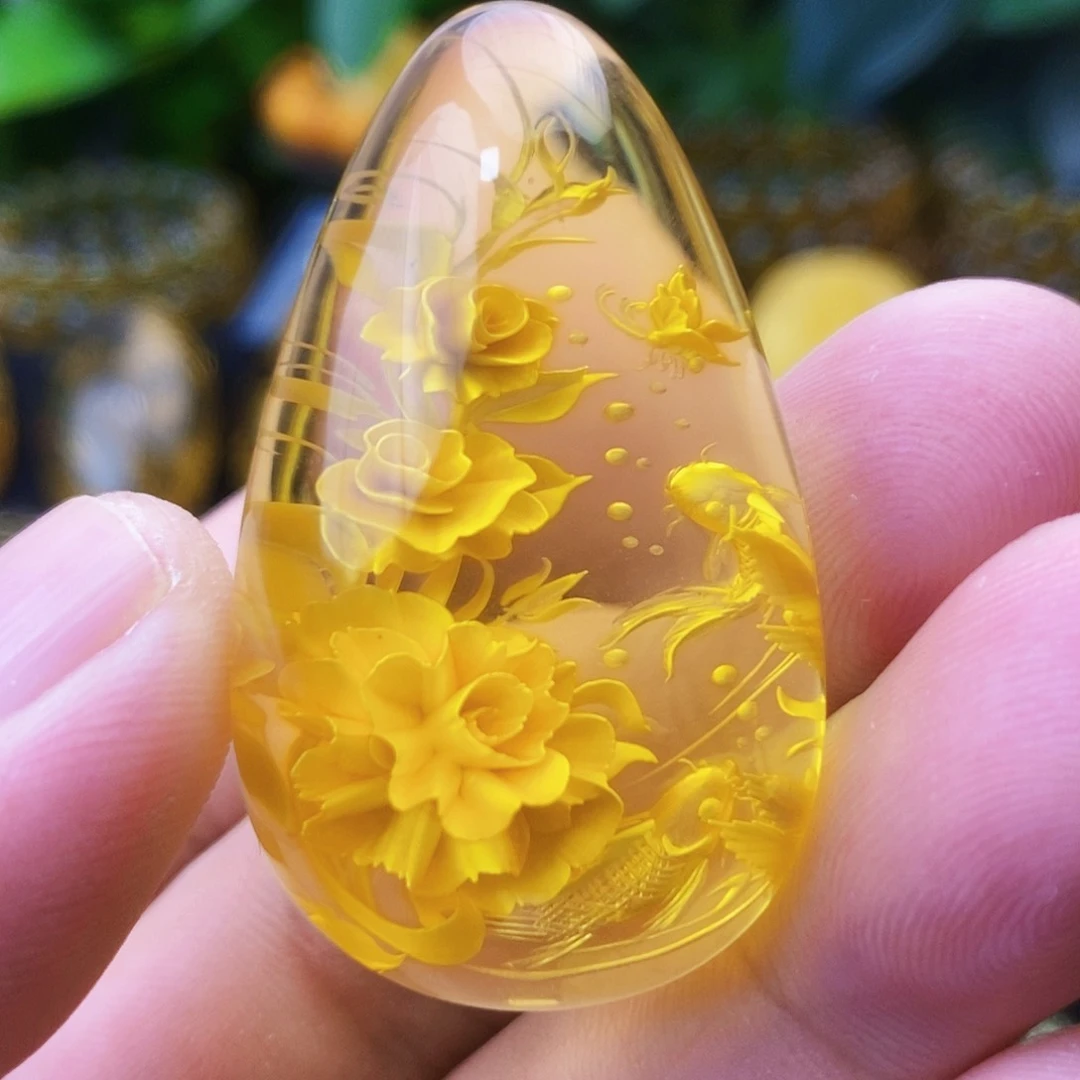 【闪购商品】金珀吊坠(不含链)未镶嵌