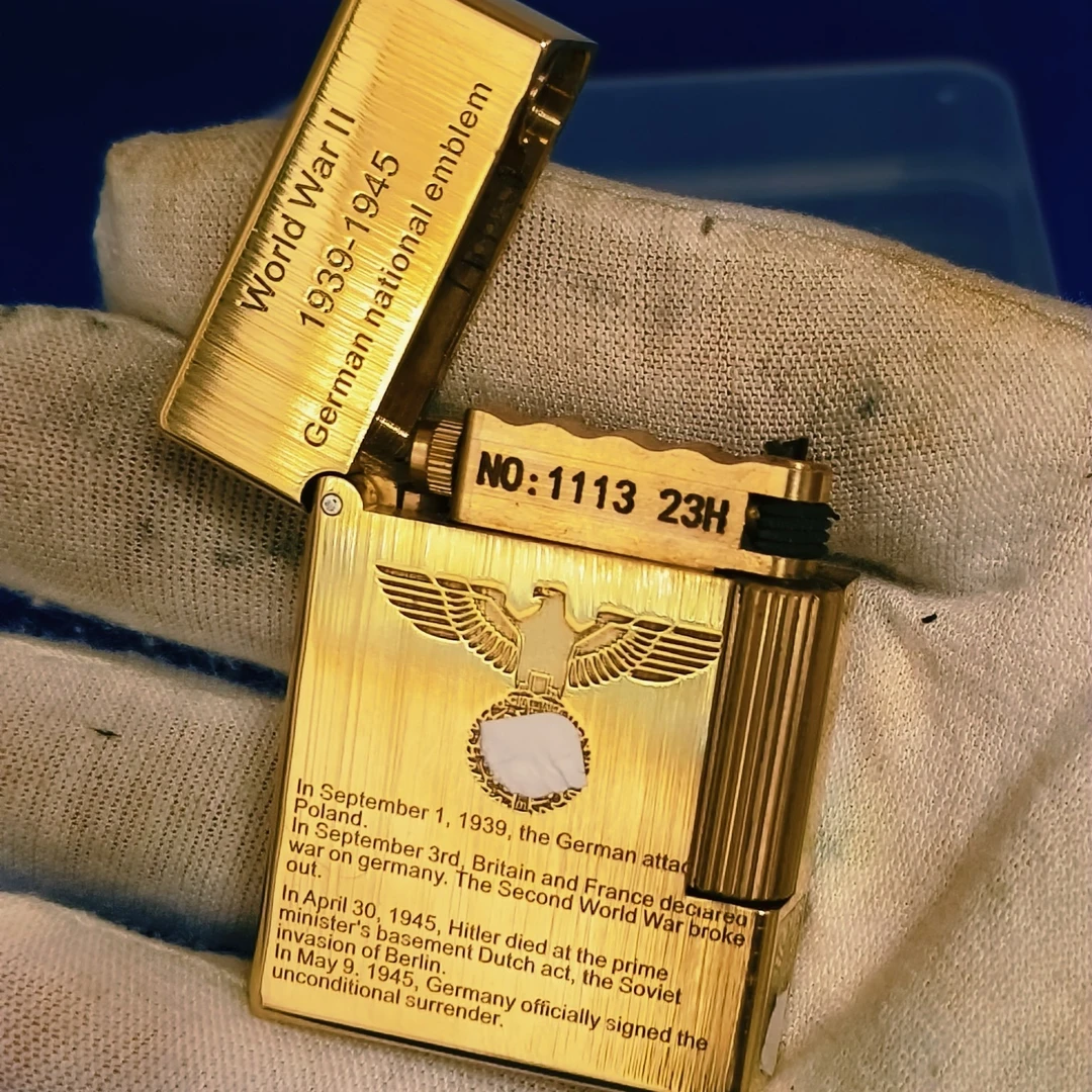 复古怀旧黄铜打火机精雕设计个性创意防风