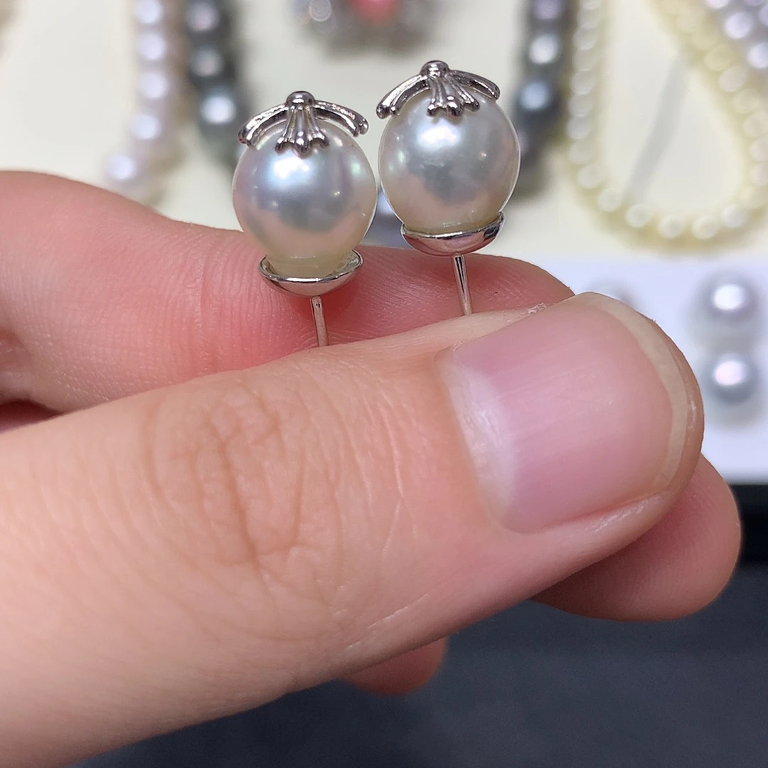 银S925镶嵌海水珍珠颈饰