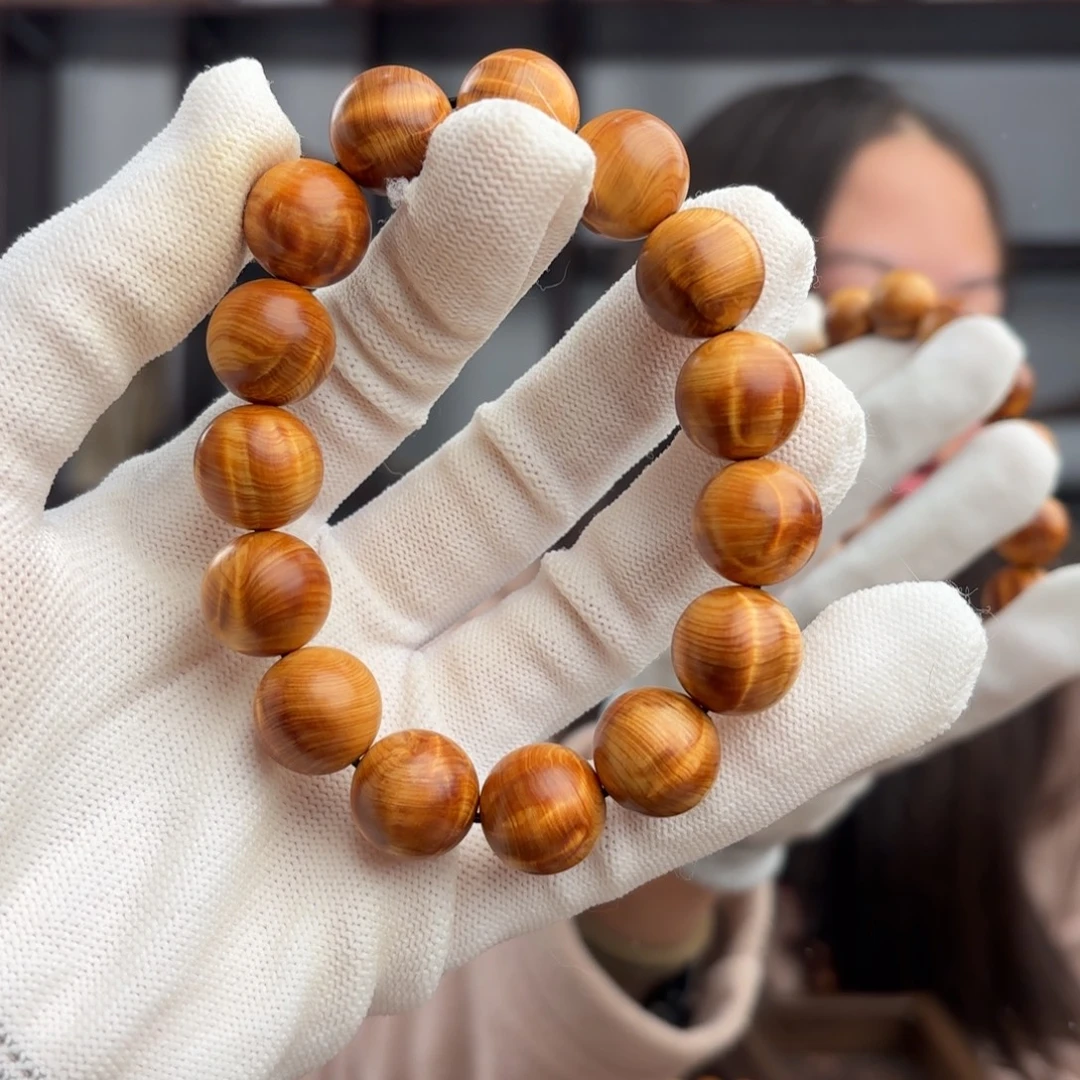 守***拙手串/手链柏木（崖柏） 红油龙胆薄荷瘤包1.5