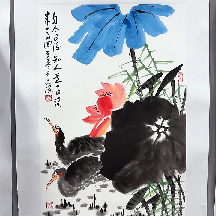 国画亲笔手绘放心去藏