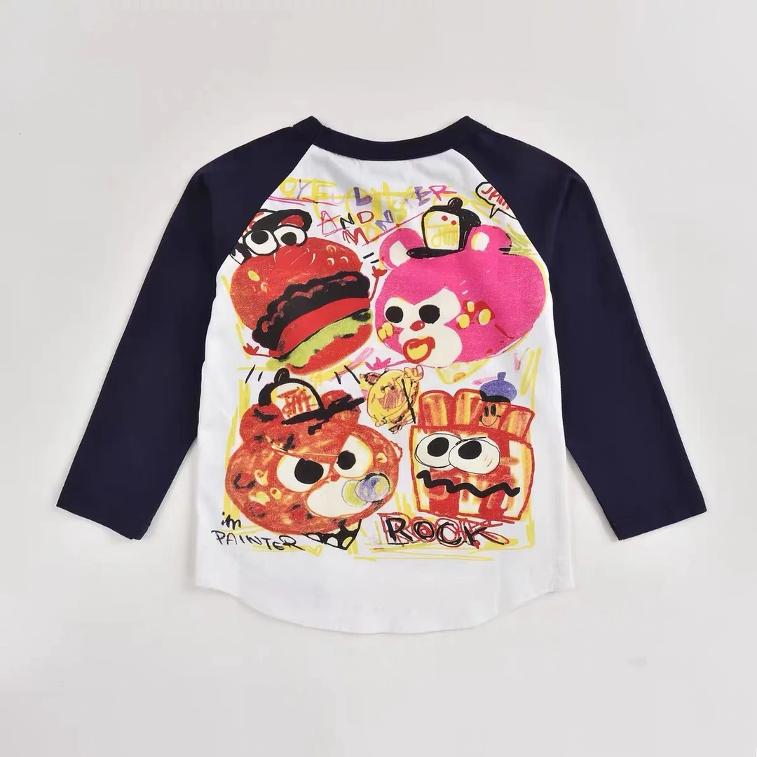 5056【果酱家族】印花圆领休闲儿童长袖