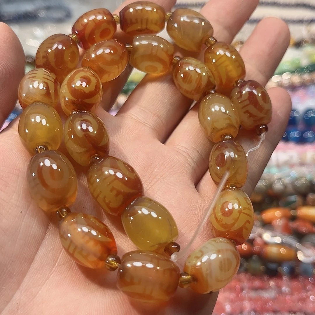 玛瑙/玉髓合金珠宝半成品玛瑙天天13x15mm一条