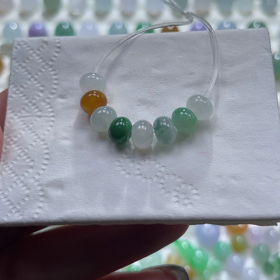 3***计翡翠未镶嵌手链卡6+