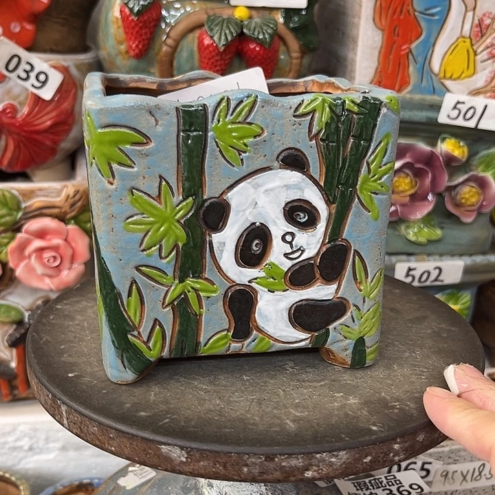 粗陶材质多肉花盆
