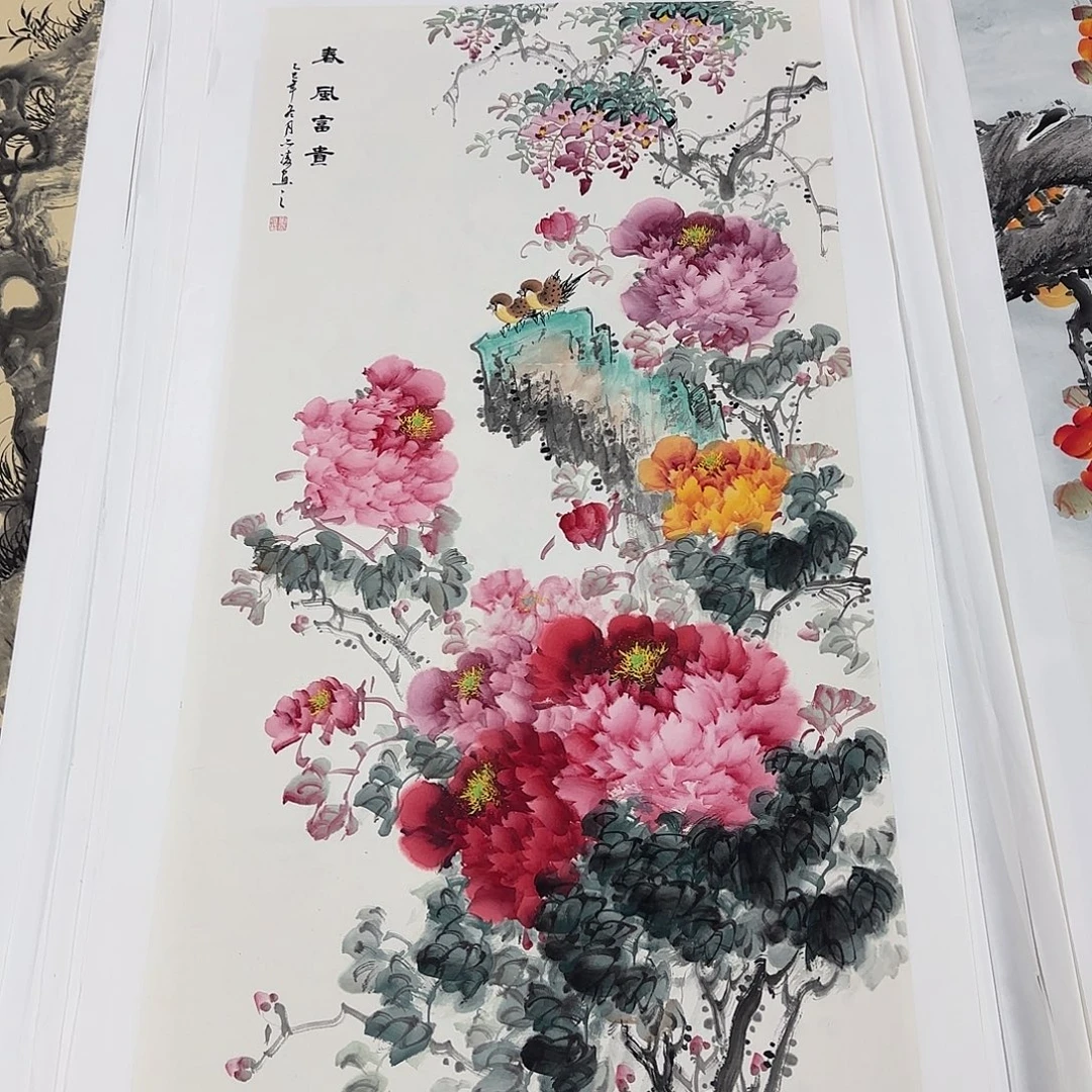 国画138*70纯手绘刘亦凌