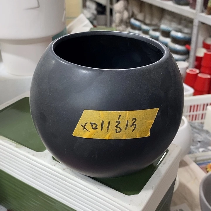 陶摆件陶盆有孔 瑕疵介意勿拍